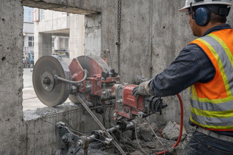 Apertura de losas, muros y ventanas